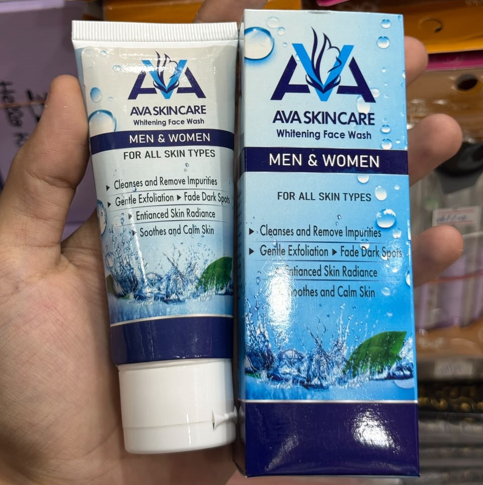 AVA Skin Care Whitening Face Wash - Gentle Facial Cleanser Formulated For Brightening Skin And Achieving A Radiant Complexion - 100ML - Image 3