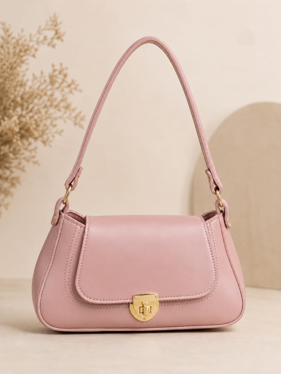 Classic Flap Shoulder Purse for Women – Premium Leather Look Handbag