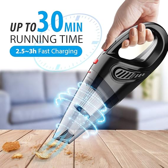 Handheld Vacuum, Hand Vacuum Cordless with High Power, Mini Vacuum Cleaner Handheld Rechargeable for Home and Car Cleaning - Image 5