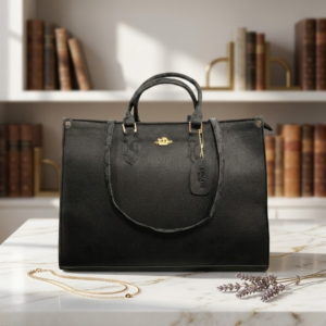 High Quality Coach Tote Bag 16x11 Inches Elegant Designer Handbag