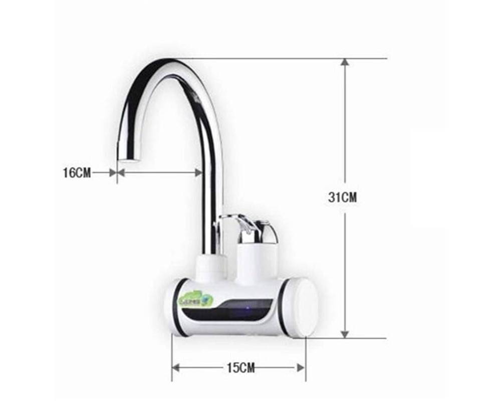(with shower) Electric Hot Water Heater Faucet Kitchen Instant Heating Tap Water - Image 2