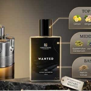 Wanted Inspired Men's Eau De Parfum (EDP) 50ML – Fresh Citrus, Spicy Cardamom & Warm Tonka Bean Long-Lasting Fragrance