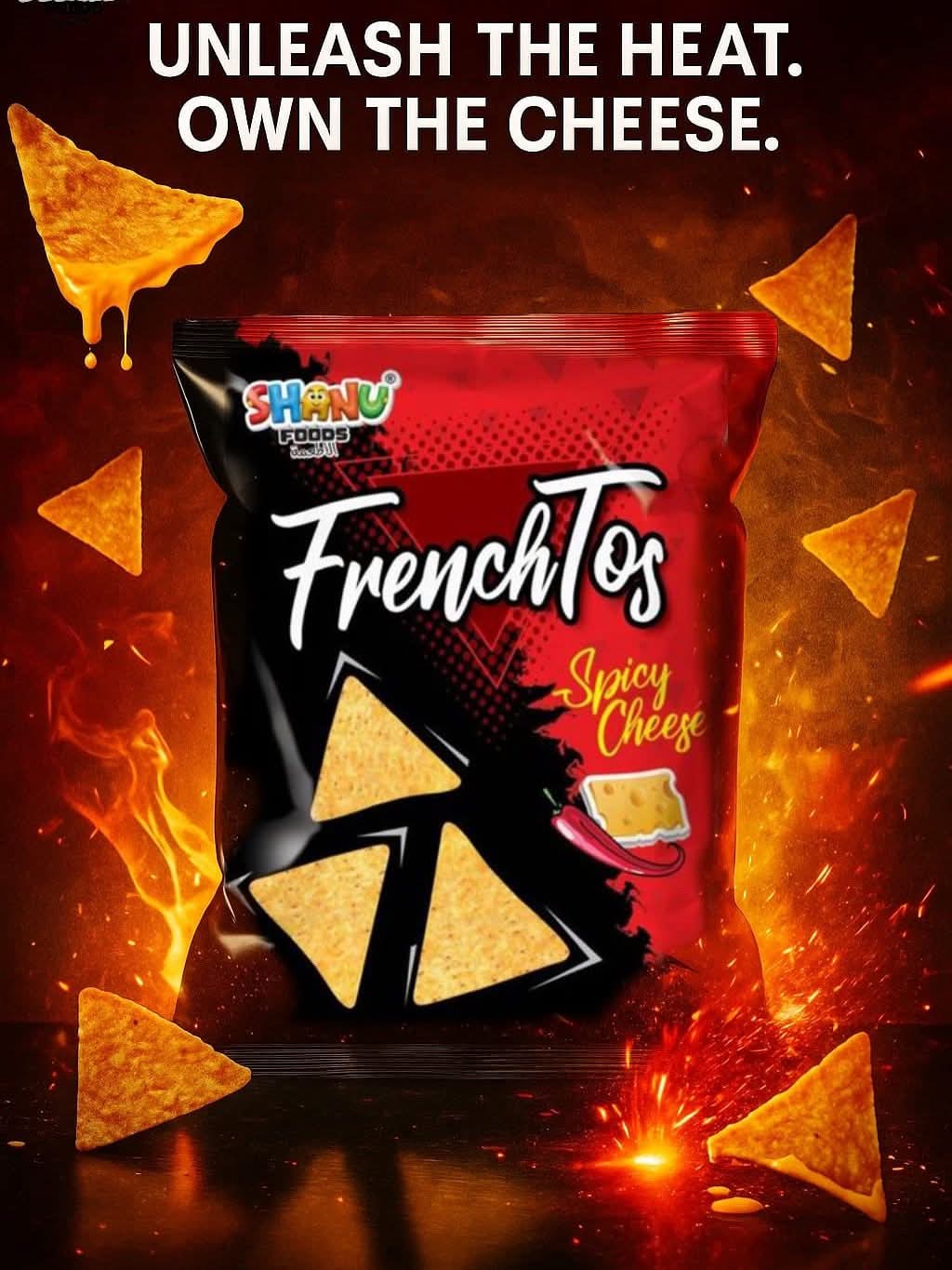 Shanu French Tos | Crispy Crunchy Snack | Bold Flavor | 1CTN x48PCS - Image 4