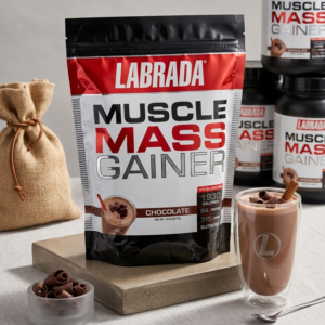 Labrada Nutrition Muscle Mass Gainer 2lbs Chocolate Flavor High-Calorie Weight & Muscle Gain Powder