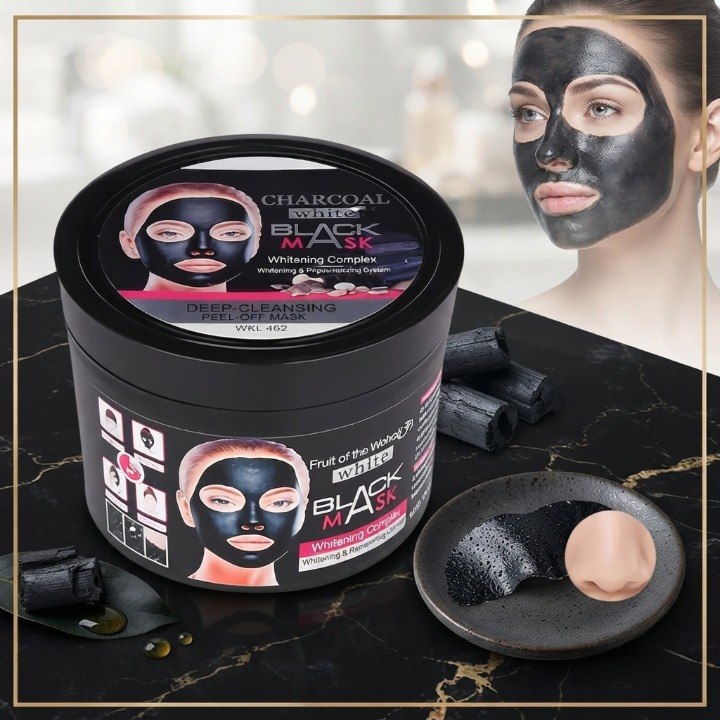 Wokali Blackhead Remover Mask - Deep Cleansing Purifying Peel Off Face Mask Skincare Product For Clearing Pores And Smooth Skin Complexion - 300ML - Image 2