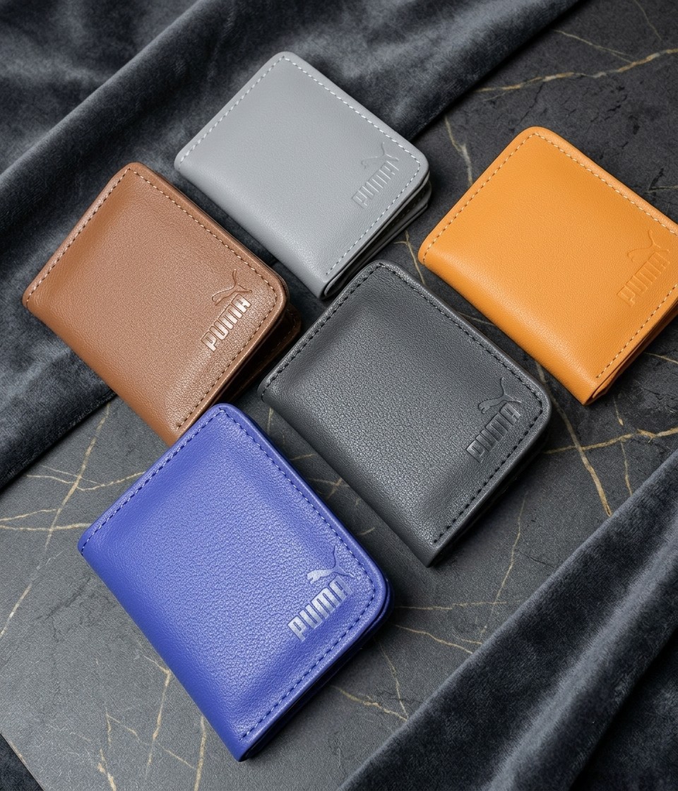 Fashion Slim PU Wallet Card Holder for Men & Women | Compact Cash & Card Purse with ID Window - Image 2
