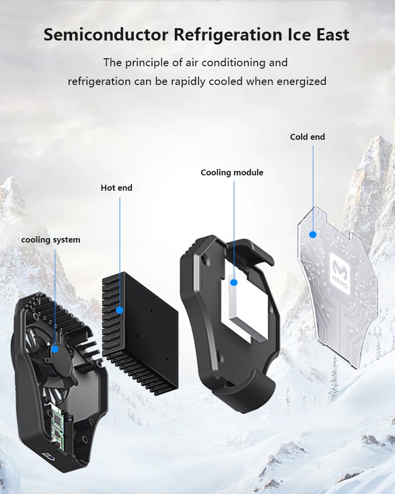 Memo DL01 Phone Cooler – High-Efficiency Mobile Cooling Device - Image 3