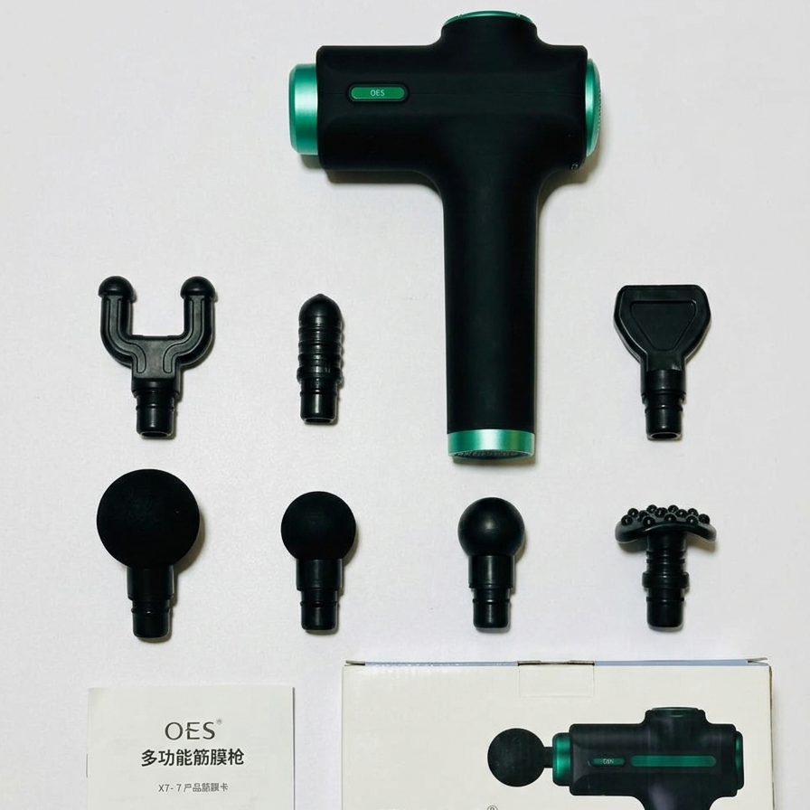 8 in 1 Multifunction Muscle Massage Gun – Deep Tissue Percussion Massager with 8 Interchangeable Heads - Image 3