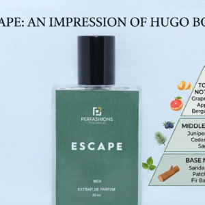Escape – Impression of Hugo Boss Bottled | Woody Spicy Extrait de Parfum for Men | 50ml with Premium Box & Carry Bag