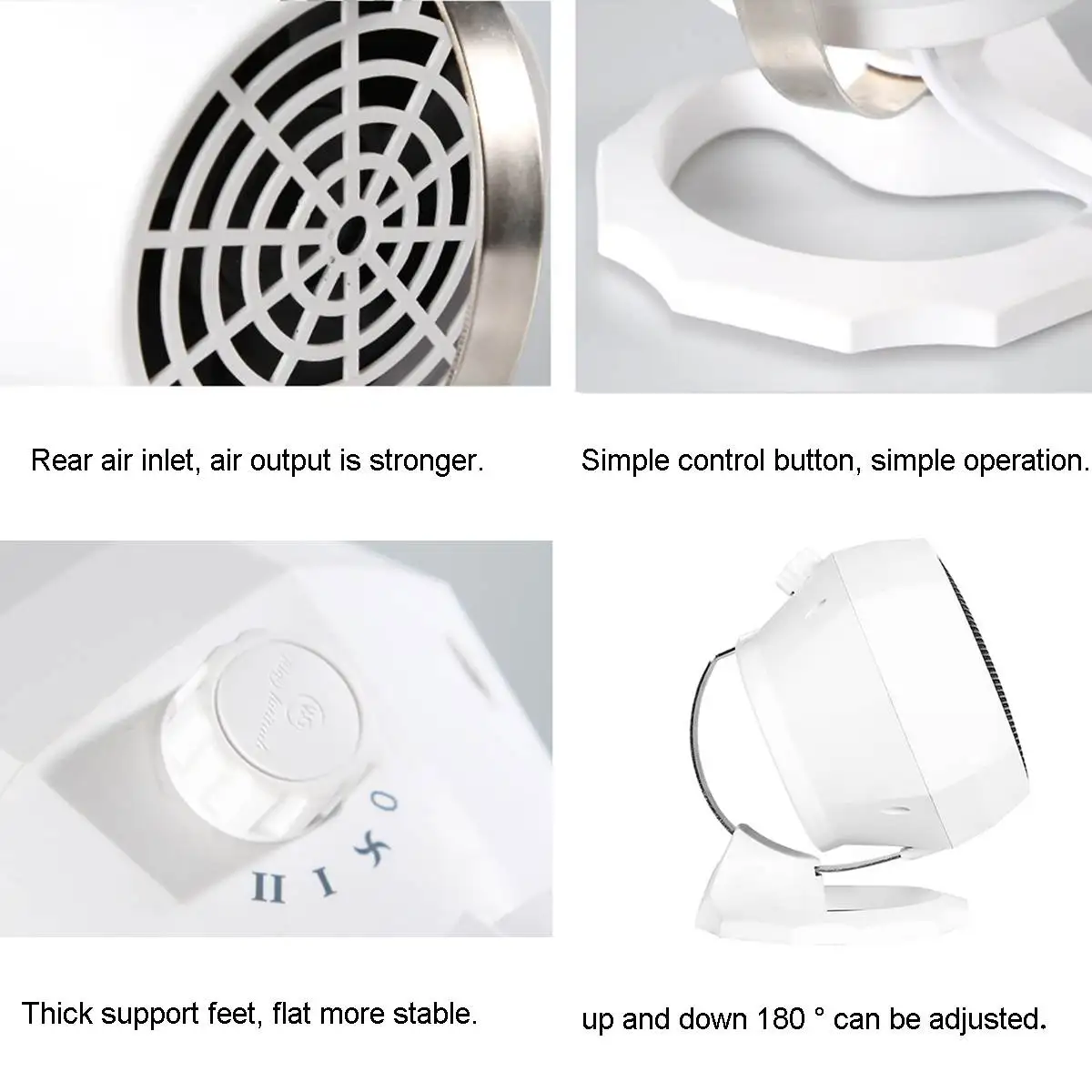 Miniature heater model WG-089.. Flexible 1800W Portable Electric Heater Fan Winter Warm Hot Fan Home Office Winter Warmer(random color ) - Image 5