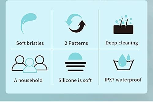 CNAIER Bath and Body Scrub Electric Brush Set - Rechargeable 4 in 1 (Random Color) - Image 5