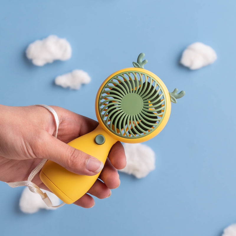 Portable USB Rechargeable Mini Handheld Fan | Lightweight Personal Cooling Fan | Strong Airflow | Portable Summer Cooling Fan (Random color) - Image 4
