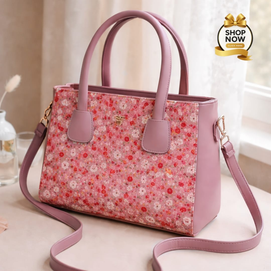 Women’s Shoulder Bag With Vibrant Floral Print And Practical Detachable Shoulder Strap - Image 4