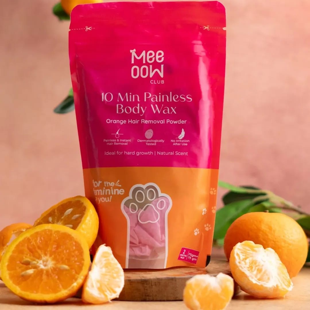 Meow Wax Powder - Buy 1 Get 1 Free Hair Removal Solution For Smooth Skin Easy And Painless Depilatory Treatment For Body And Face