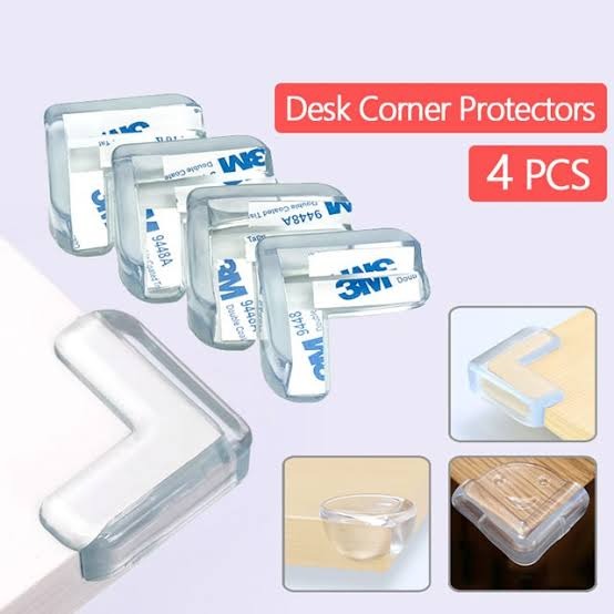 4pcs Table Corner Protector - Child Safety Transparent Silicon Furniture Corner Protectors Self-Adhesive Edge Guard For Baby Proofing Home
