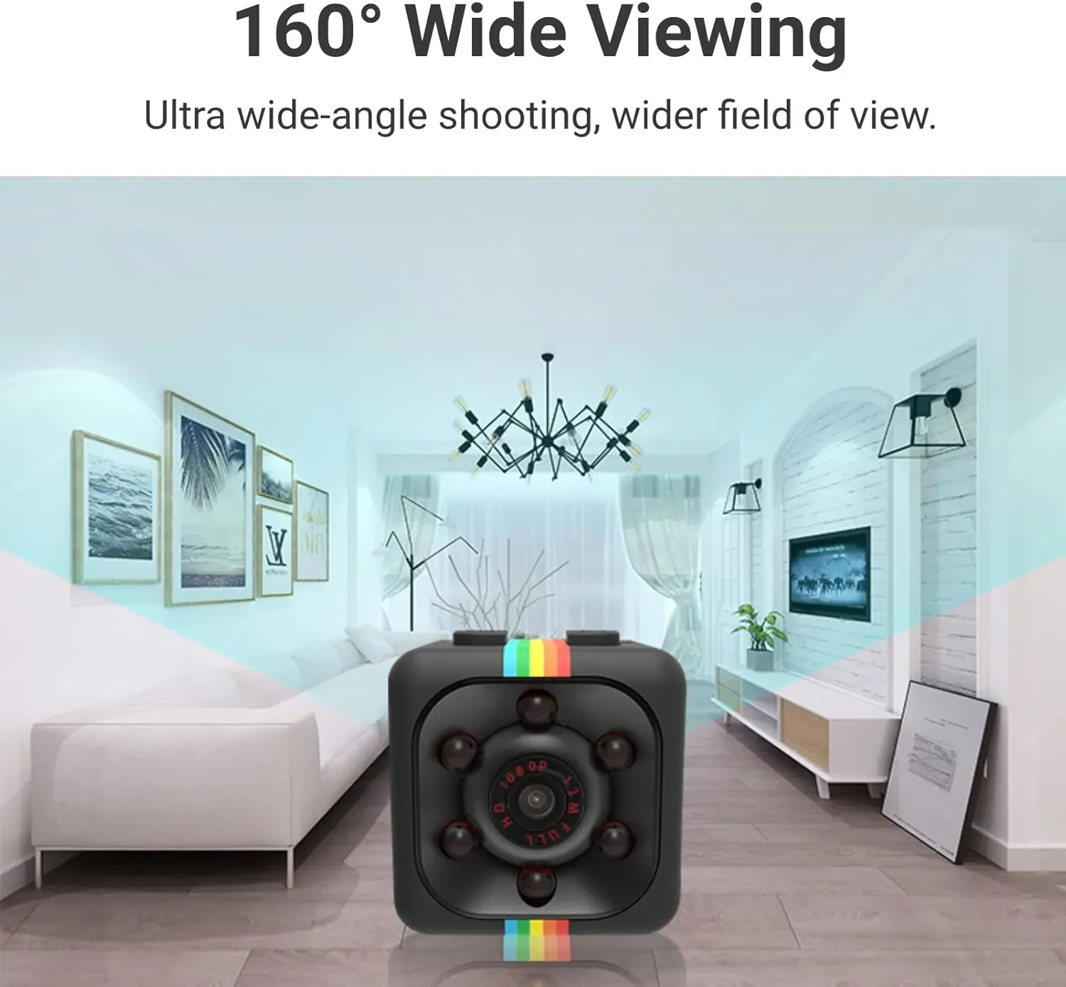 Sq 11 Mini Camera - Portable Small Surveillance Pocket Cam Night Vision Motion Detection Full HD Micro Security Video Recorder Cube Cam - Image 3