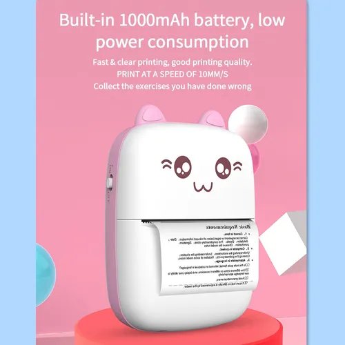 Mini Portable Pocket Thermal Printer (Random Color) - Image 3