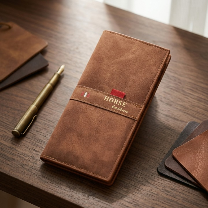 Imperial Horse Wallet for Men Bifold Card Holder Cash Pocket Coin Pocket Premium Men's Wallet - Image 3