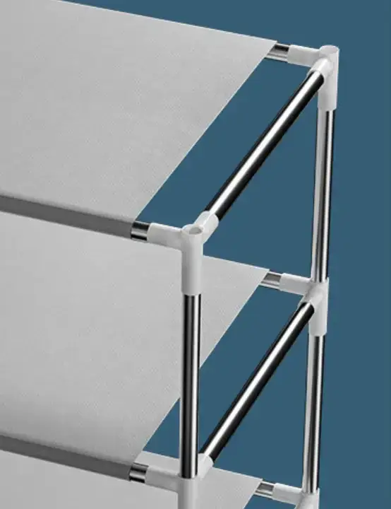8 Layer Portable Dustproof Shoe Rack Shoe Rack Storage Closet Household Shoe Storage Rack Storage Cabinet (Random Color) - Image 5