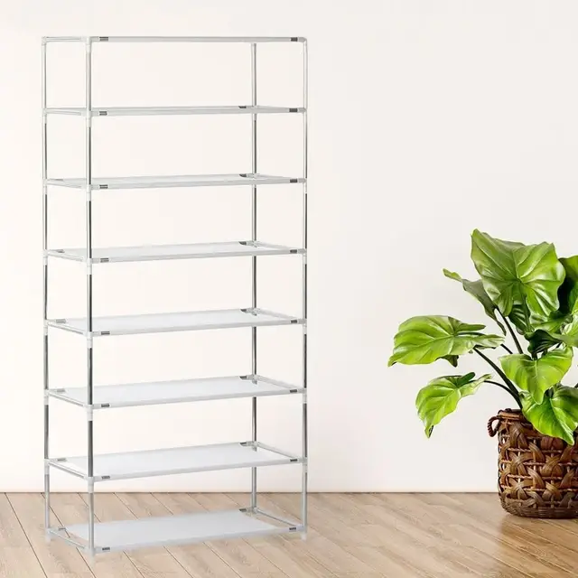 8 Layer Portable Dustproof Shoe Rack Shoe Rack Storage Closet Household Shoe Storage Rack Storage Cabinet (Random Color) - Image 4