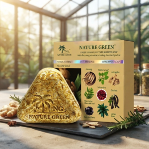 Yellow Gold Herbal Hair Soap - Natural Cleansing And Nourishing Bar For Healthy Hair And Scalp Maintenance