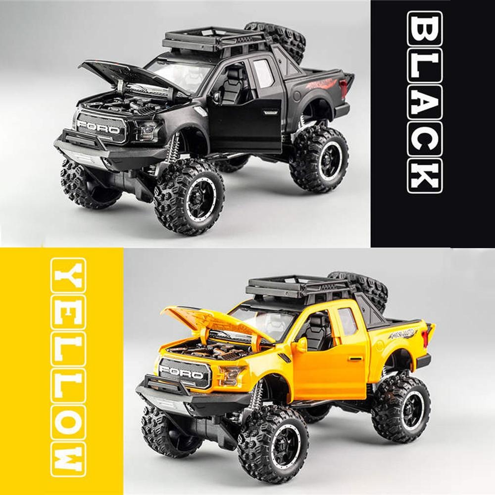 Ford F-150 Raptor Pickup Truck Toy Model With Touch Sensor – Realistic, Durable, And Easy-To-Operate (Random Colors) - Image 3