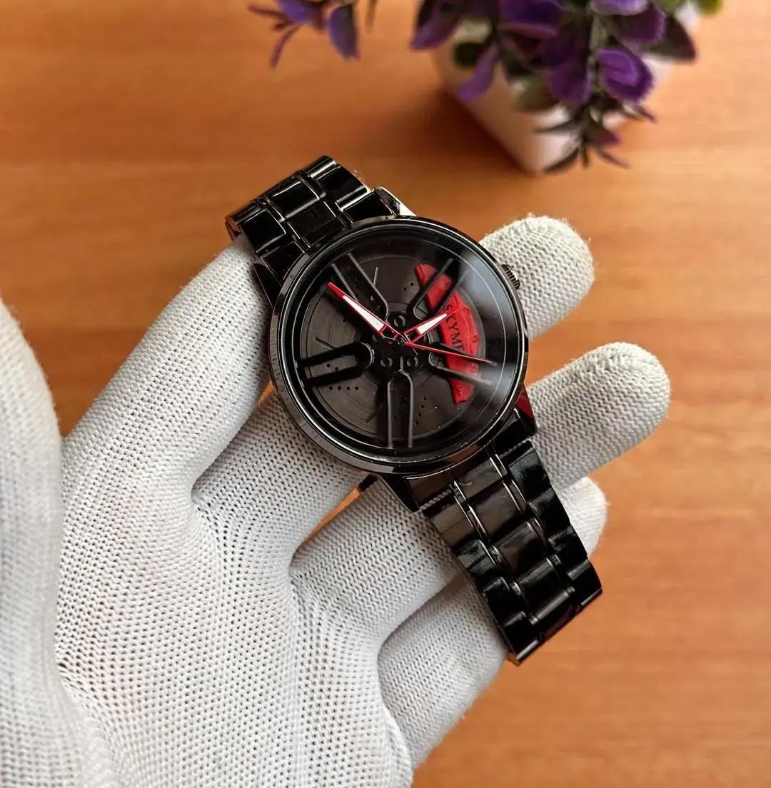 Men's Stylish Spinning Dial Watch – Premium Rotating Wheel Design Wrist Watch for Men (Without Box) - Image 2