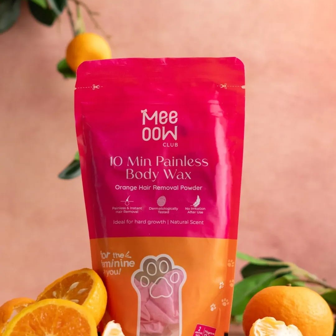 Meeoow Club 10 Minute Painless Body Wax Orange Hair Removal Powder for Women - Image 4