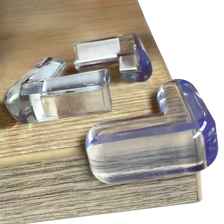 4pcs Table Corner Protector - Child Safety Transparent Silicon Furniture Corner Protectors Self-Adhesive Edge Guard For Baby Proofing Home - Image 2