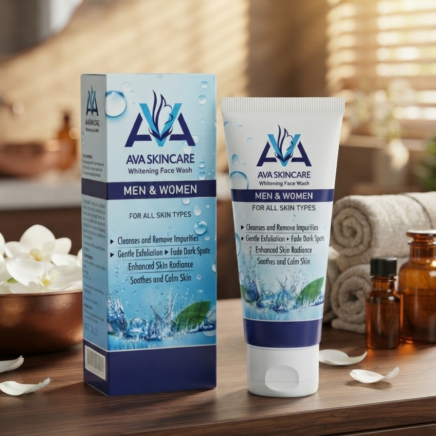 AVA Skin Care Whitening Face Wash - Gentle Facial Cleanser Formulated For Brightening Skin And Achieving A Radiant Complexion - 100ML - Image 2