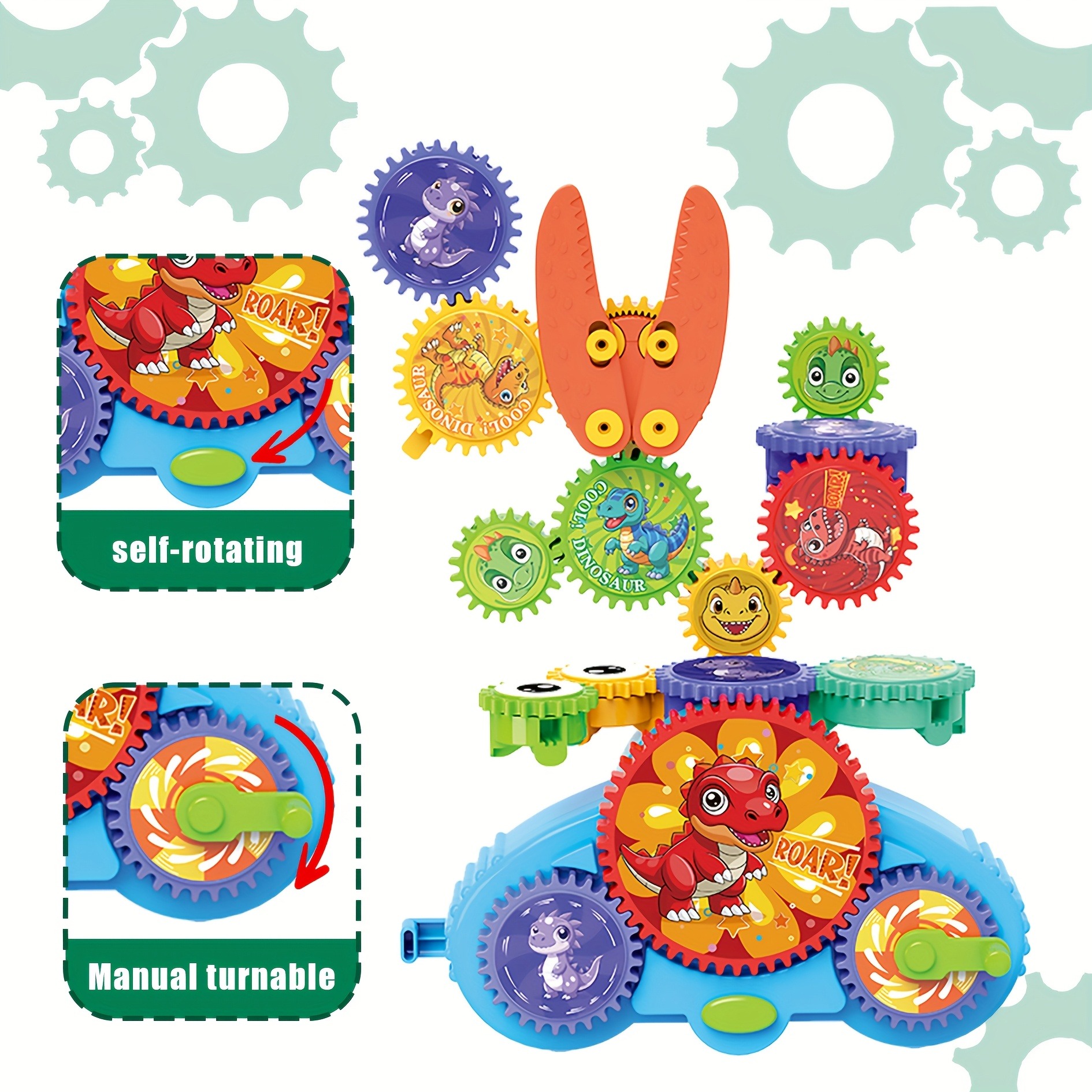 Gears Building Blocks Toy | Puzzle Construction Set | Creative Learning Blocks for Kids 3+ | Boys & Girls - Image 2