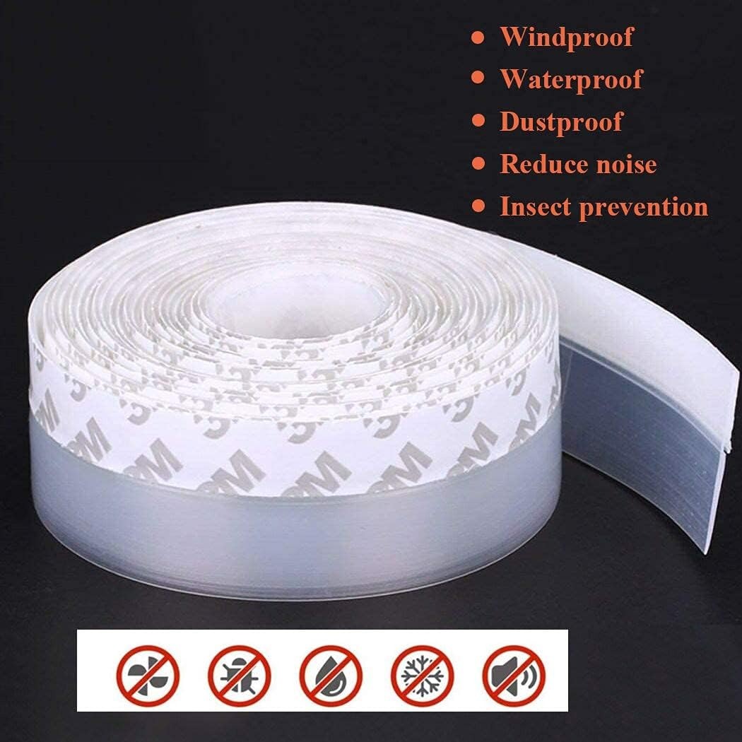 5 Meter Door Seal Tape - Strong Adhesive Weatherproof Strip For Doors Windows Insulation Soundproof Draft Stopper Gap Blocker Tape - Image 2
