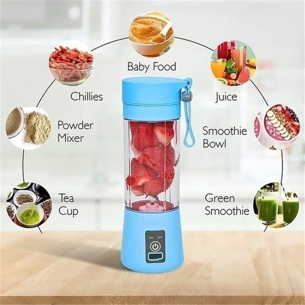 Portable Blender - Rechargeable Personal Smoothie Maker Electric USB Juicer Cup Compact Lightweight Travel Bottles For Shakes And Smoothies | 380ml - Image 2