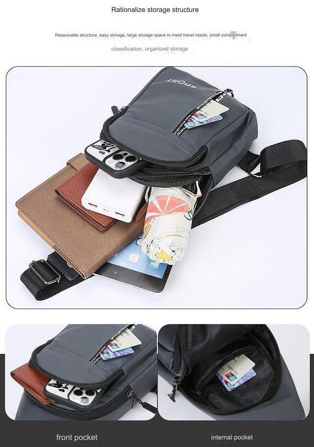 Premium Menโs Tactical Sport Chest Sling Bag for Travel & Hiking - Image 2