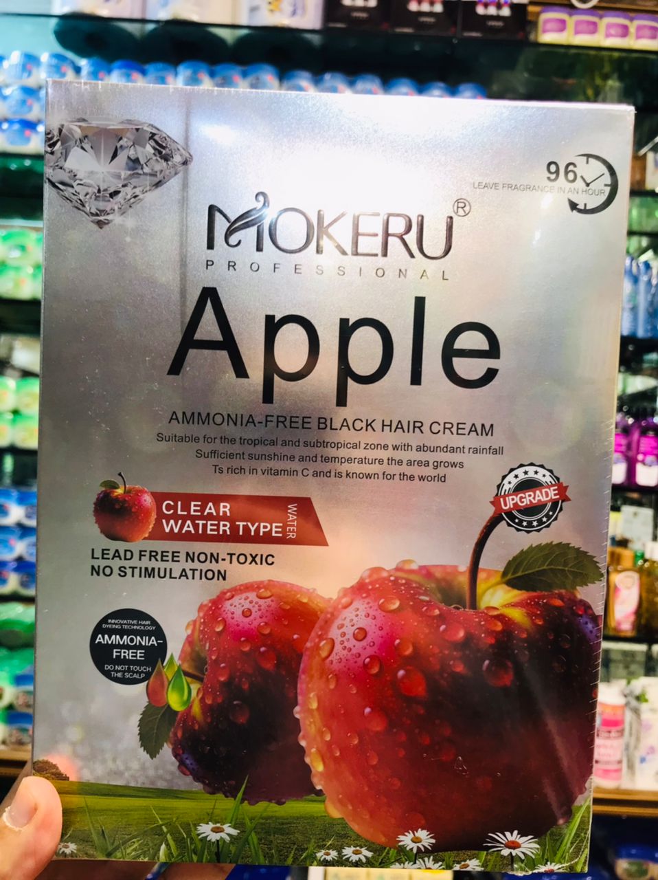 Mokeru Professional Apple Ammonia-Free Black Hair Cream – Non-Toxic Fast Hair Dye for Men and Women - Image 5