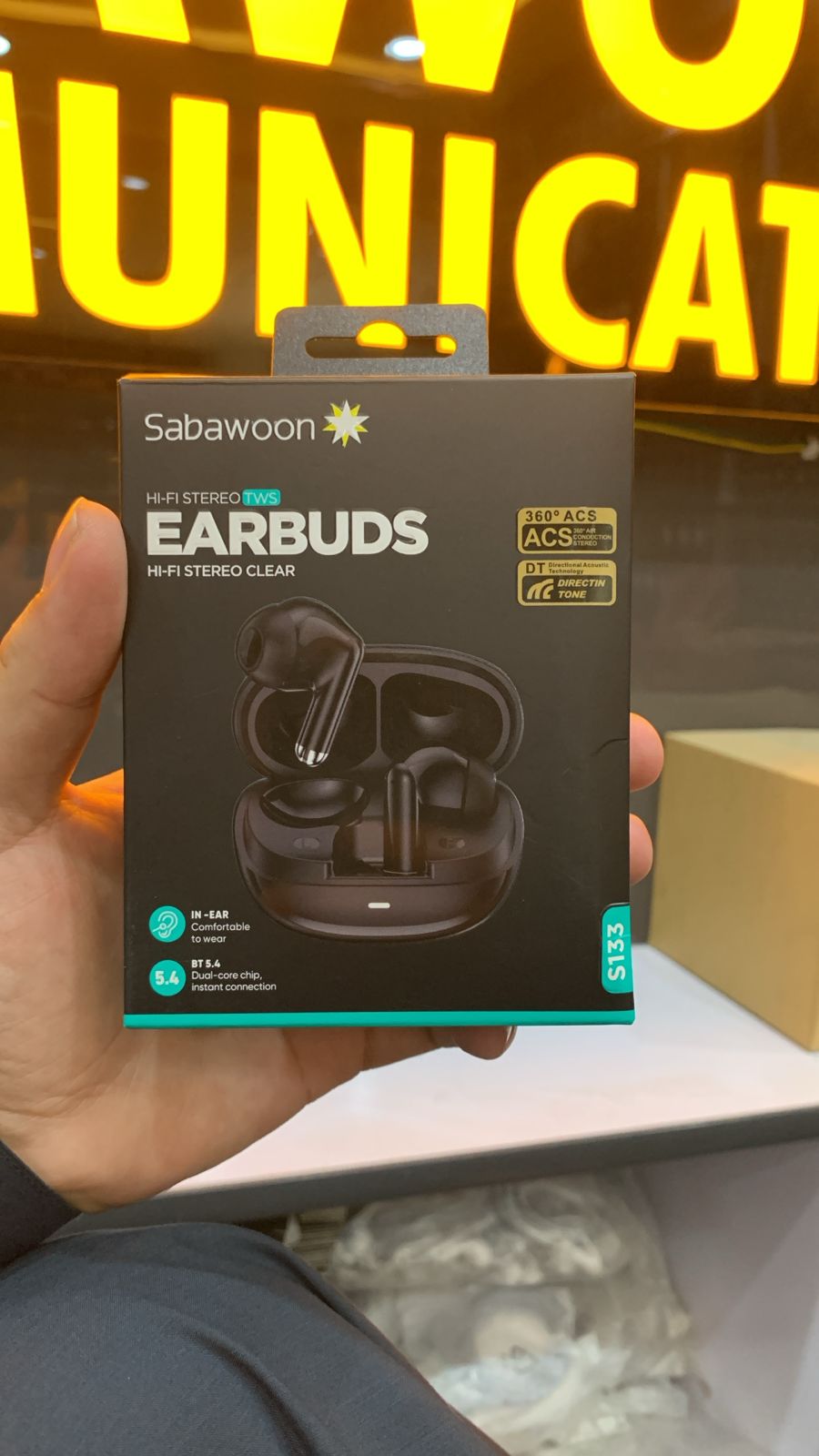 Sabawoon ST33 Wireless Earbuds Bluetooth 5.4 Hi-Fi Stereo TWS Earbuds - Image 2
