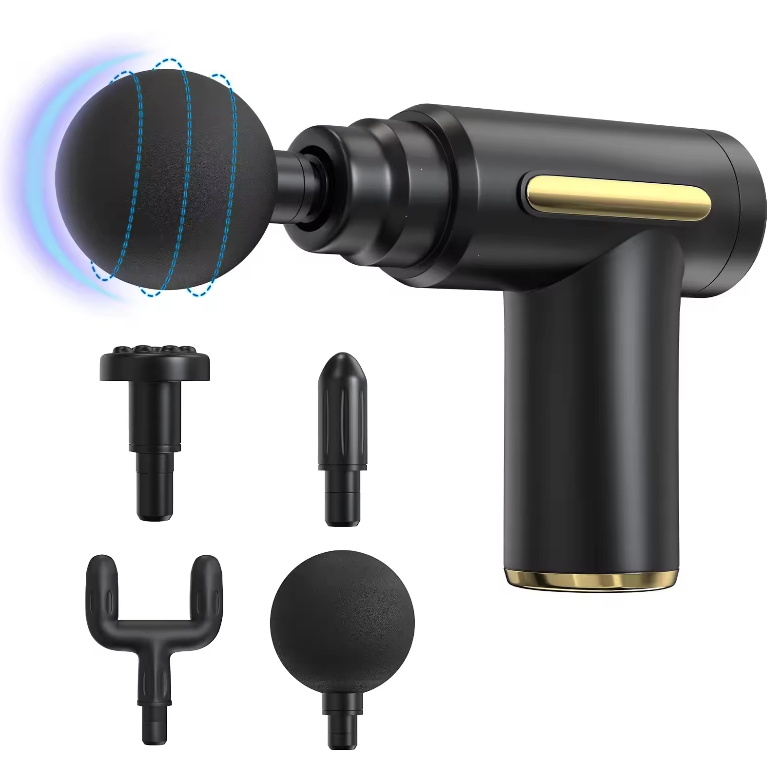 Massage Gun Deep Tissue, Handheld Muscle Massager with 4 Massage Heads, Super Quiet Massage Gun for Muscle Pain Relief Relax Recovery - Image 2