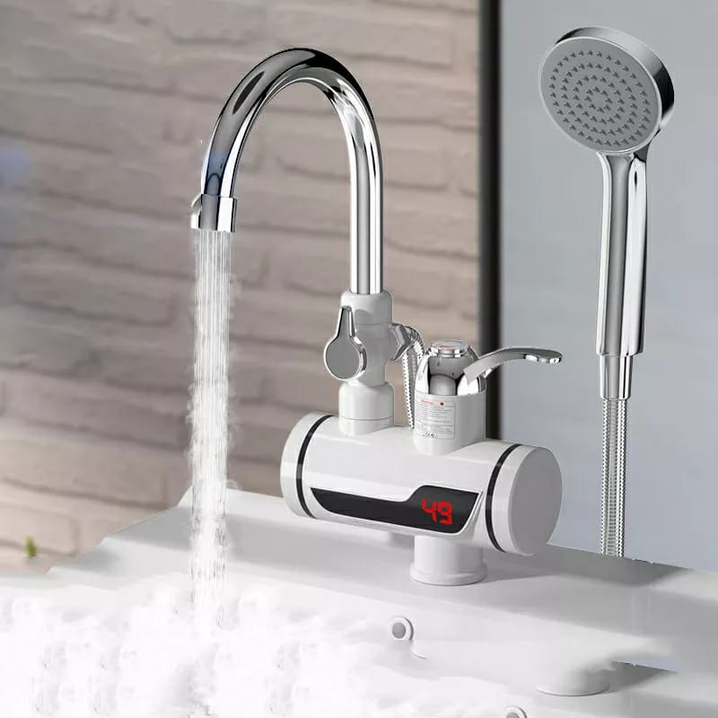 (with shower) Electric Hot Water Heater Faucet Kitchen Instant Heating Tap Water - Image 5