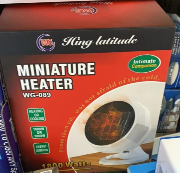 Miniature heater model WG-089.. Flexible 1800W Portable Electric Heater Fan Winter Warm Hot Fan Home Office Winter Warmer(random color ) - Image 4