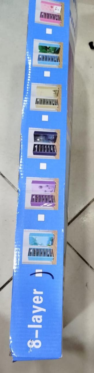 8 Layer Portable Dustproof Shoe Rack Shoe Rack Storage Closet Household Shoe Storage Rack Storage Cabinet (Random Color)