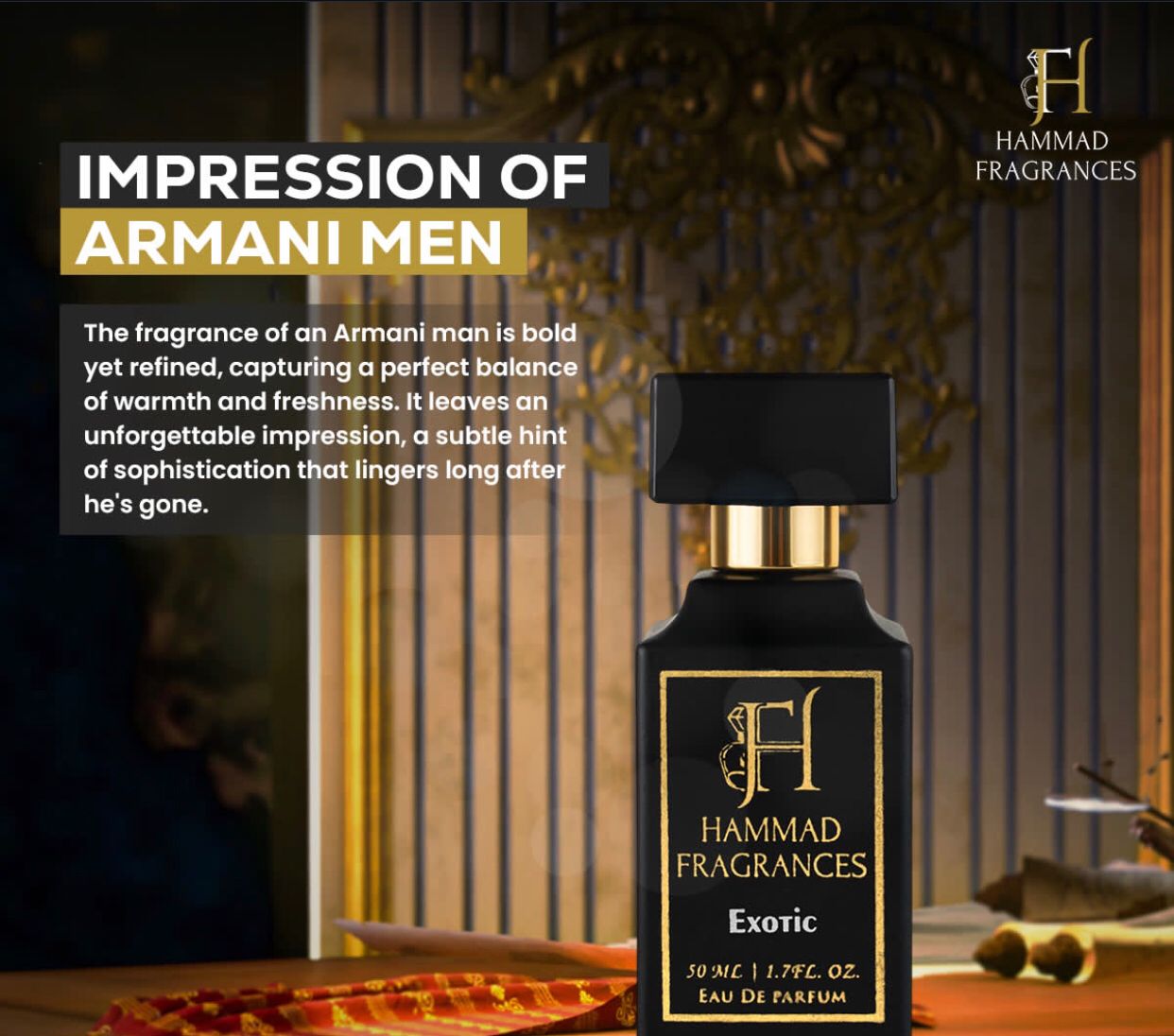 Hammad Fragrances With 6-8 hours long lasting | Best Quality Perfume For Men - EDP Perfume 50 ml - Image 3