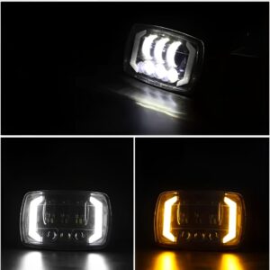 R60 Upgraded Headlight Beam for Honda CD70 / CG125 – Aluminum Body with Built-in DRL and Yellow Turn Indicators