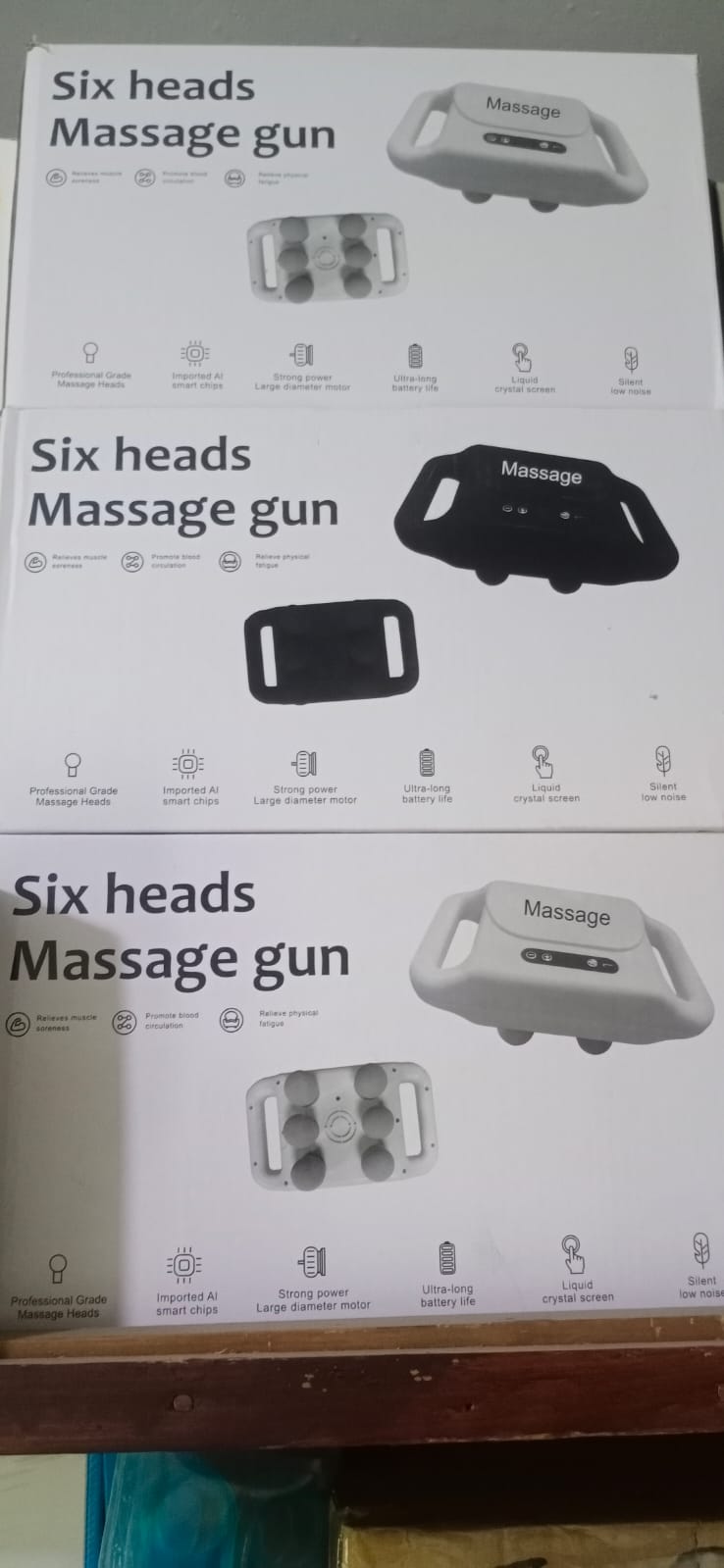 6 Head Deep Tissue Massage Gun – Muscle Relaxation & Pain Relief Therapy Tool-Muscle Therapy Tool- Head Massager - Image 5