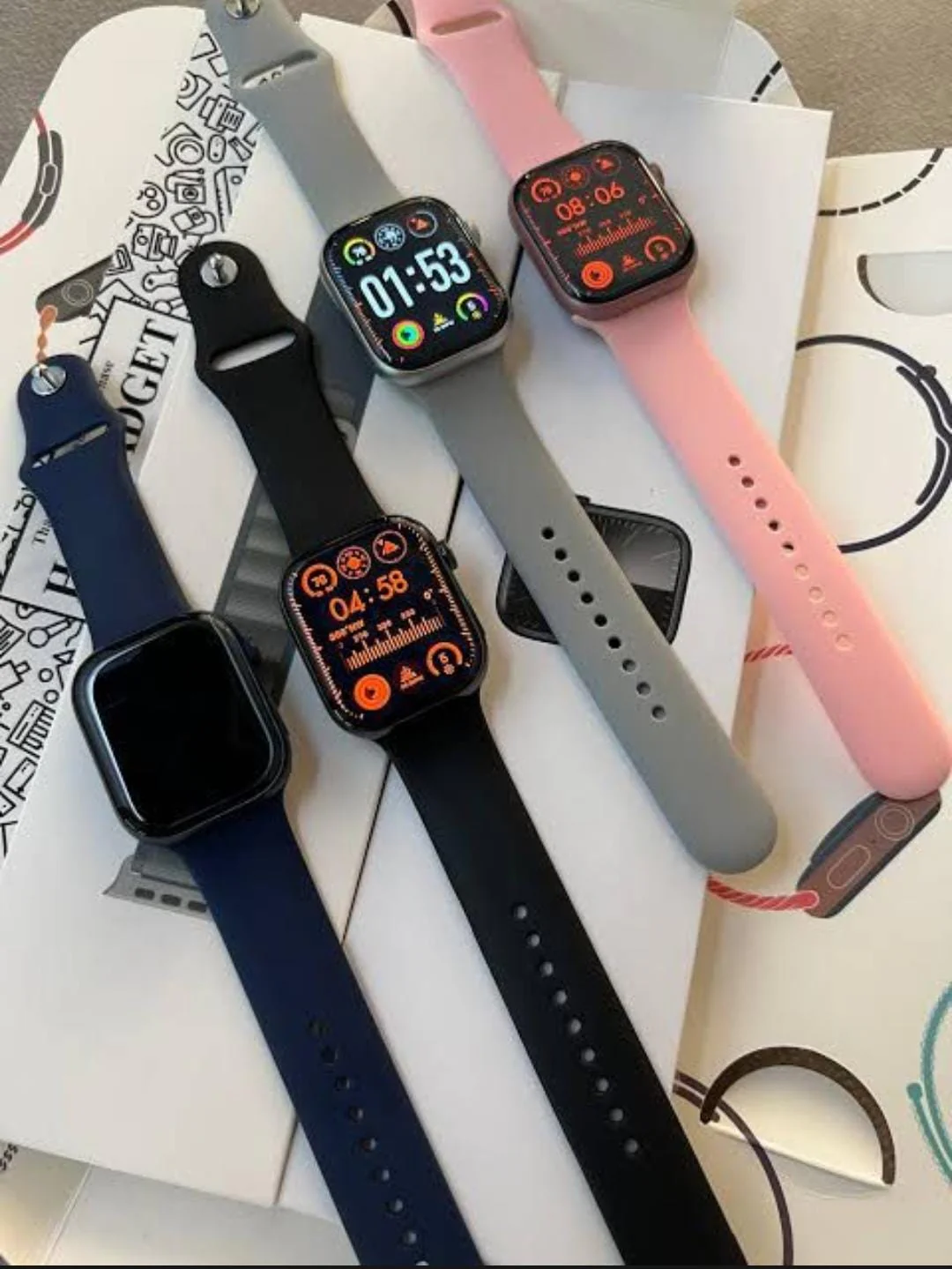 Apple logo series 9 Smart Watch- With 2 Straps - Premium Quality Apple Logo Smart Watch With 49mm Big Display(random color ) - Image 2