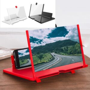F3 Mobile Screen Magnifier 3D Enlarged Display Stand For Smartphones Eyes Protection 10 Inches | Random Color
