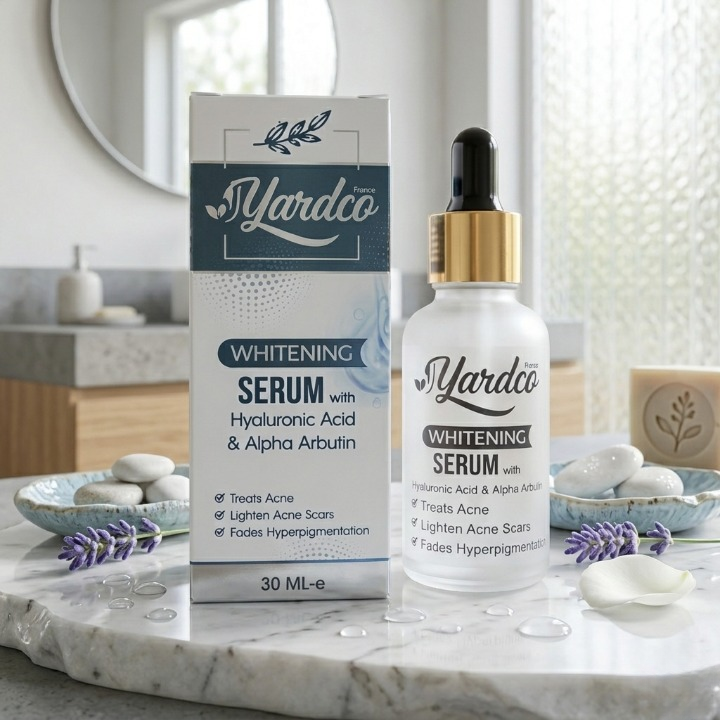 Yardco Whitening Serum With Hyaluronic Acid And Alpha Arbutin Anti Acne And Dark Spot Corrector For Men 30ml - Image 4