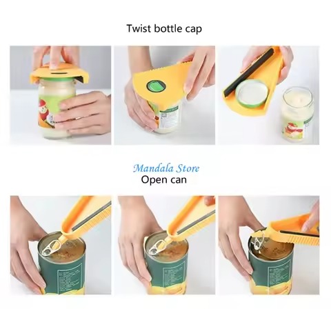 Jar Opener - Multi Functional Ergonomic Lid Remover Tool For Weak Hands, Seniors, And Effortless Kitchen Gadget For Tight Caps - Image 2