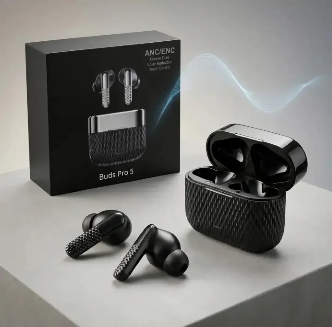 Buds Pro 5 Wireless Bluetooth Earbuds - HD Sound Quality Touch Control And Noise Reduction For Immersive Audio Experience (Random Color) - Image 2