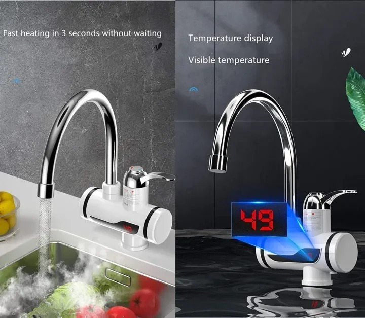 Electric Kitchen Instant Water Heater Tap – Instant Hot Water Faucet | Fast Heating Tankless Faucet - Image 2