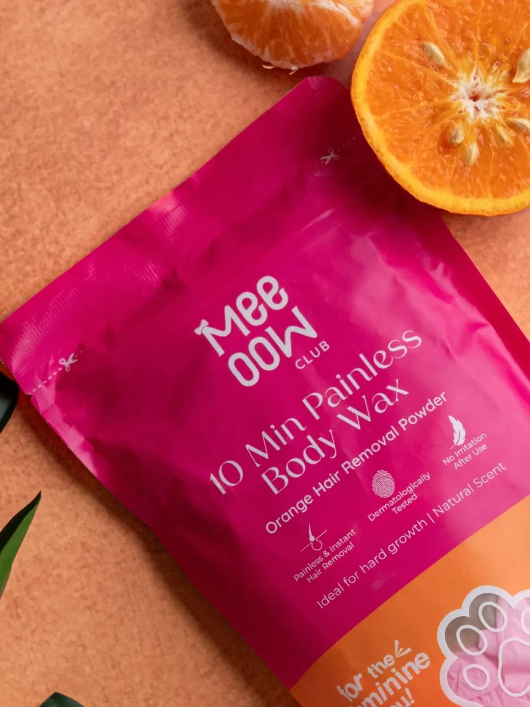 Meeoow Club 10 Minute Painless Body Wax Orange Hair Removal Powder for Women - Image 3
